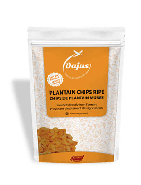 Oajus PLANTAIN Chips (RIPE plantains prepared in COCONUT oil)